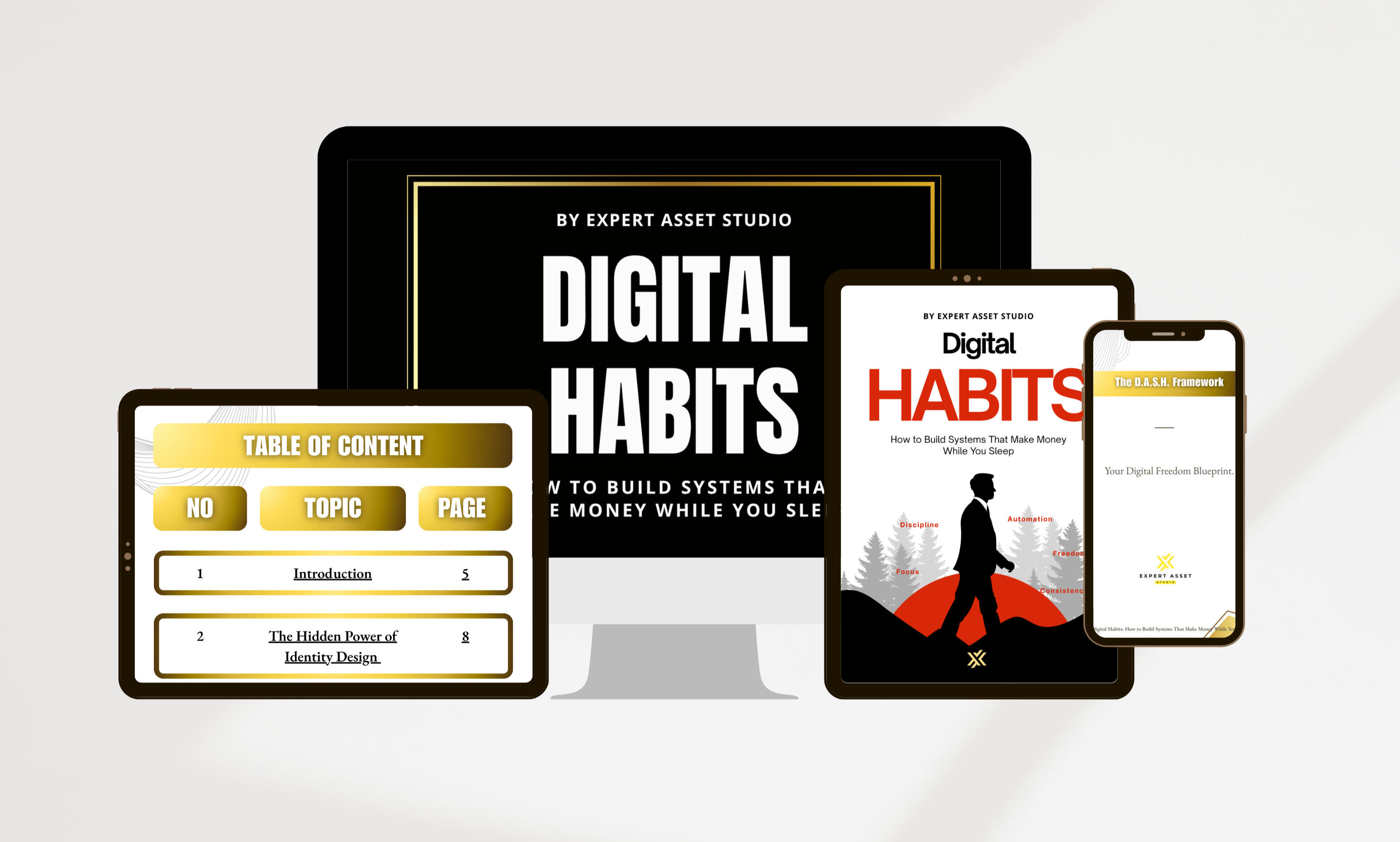 the digital habits mockup